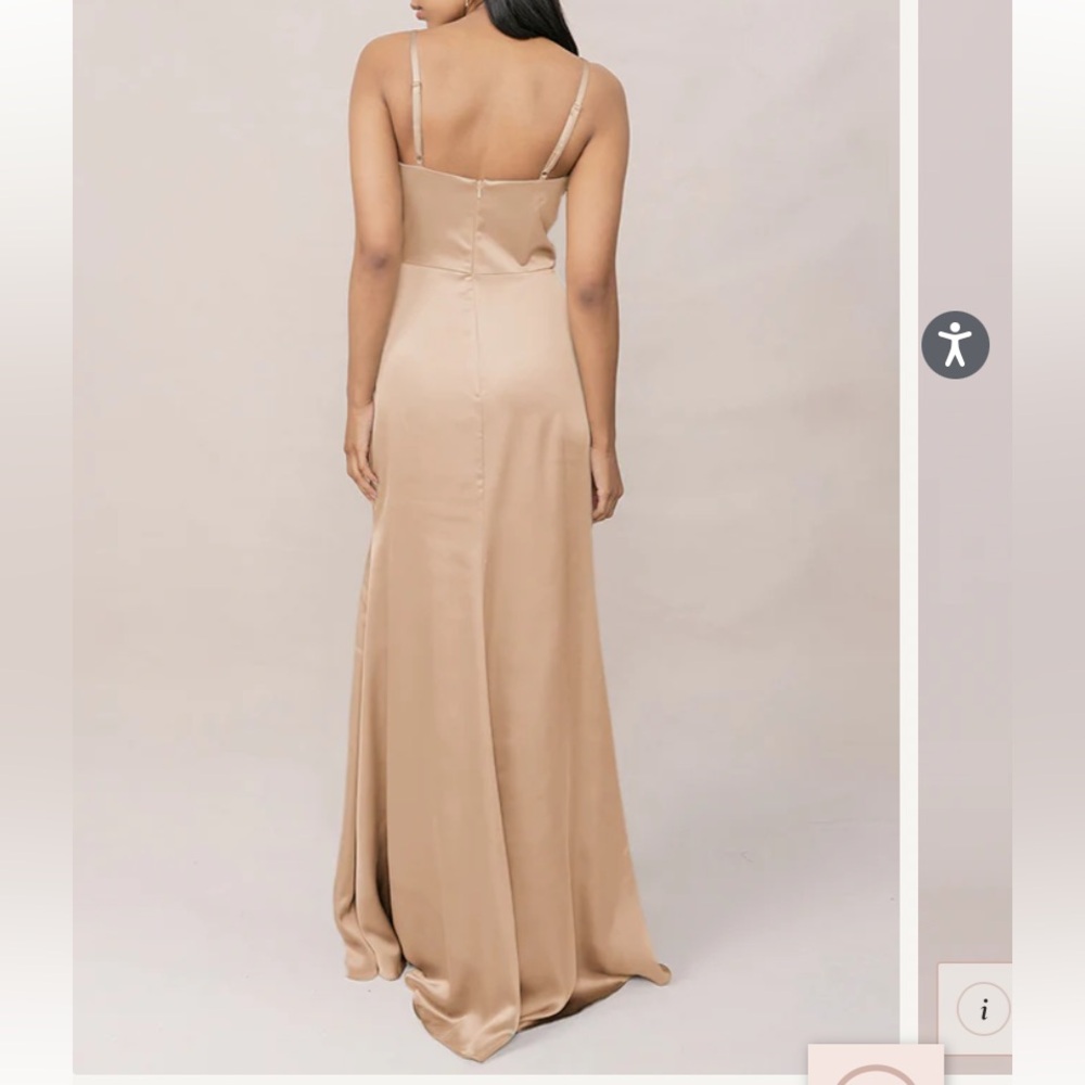 NEW Revelry Rory Elegant Satin Evening Gown Dress Size 10 - Picture 2 of 9